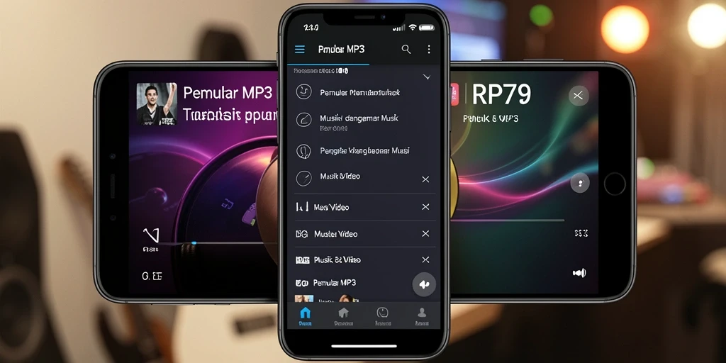 Tampilan antarmuka RP79 dengan fungsi Pemutar MP3 yang intuitif.