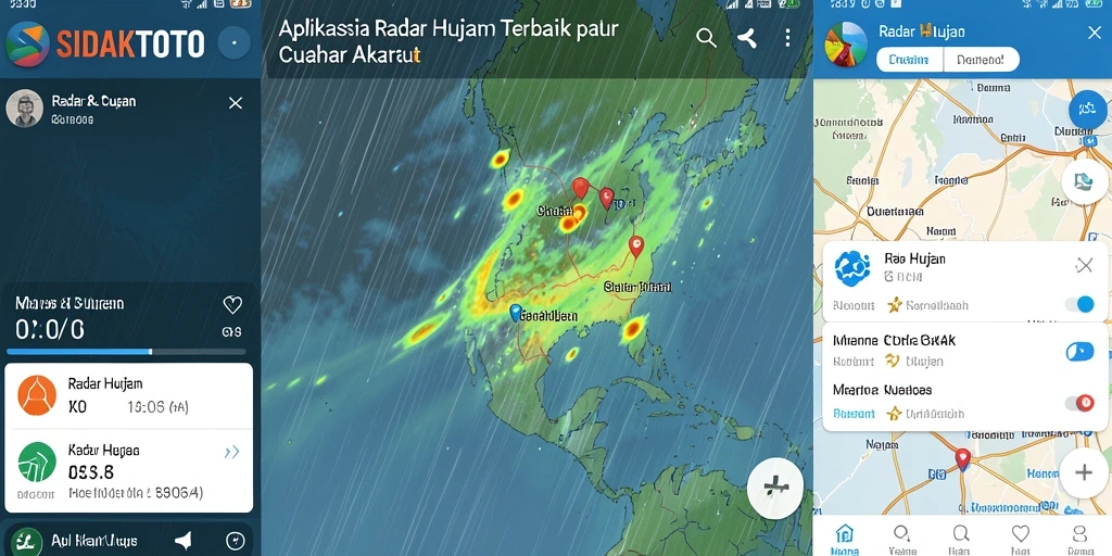 Tampilan utama SIDAKTOTO menampilkan antarmuka Radar Hujan yang informatif dan mudah dipahami.