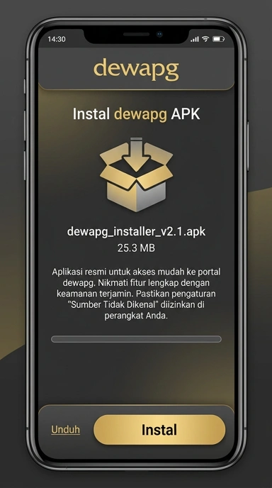 Tampilan halaman APK dewapg