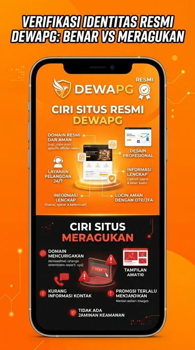 Tampilan kanal resmi dewapg